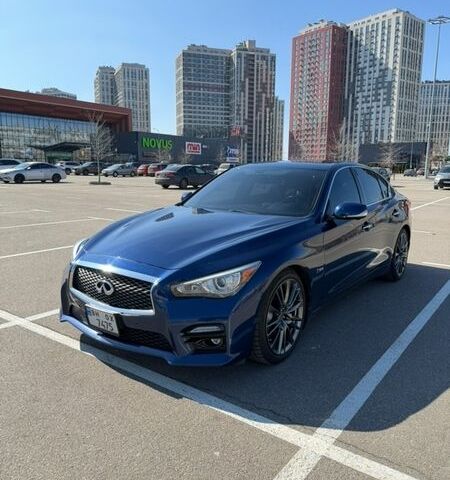Синий Инфинити Q50, объемом двигателя 3 л и пробегом 102 тыс. км за 19000 $, фото 1 на Automoto.ua