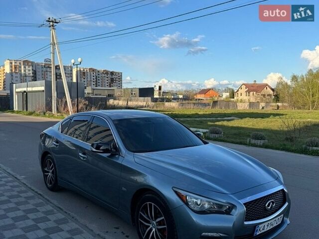 Синий Инфинити Q50, объемом двигателя 3 л и пробегом 157 тыс. км за 15200 $, фото 1 на Automoto.ua