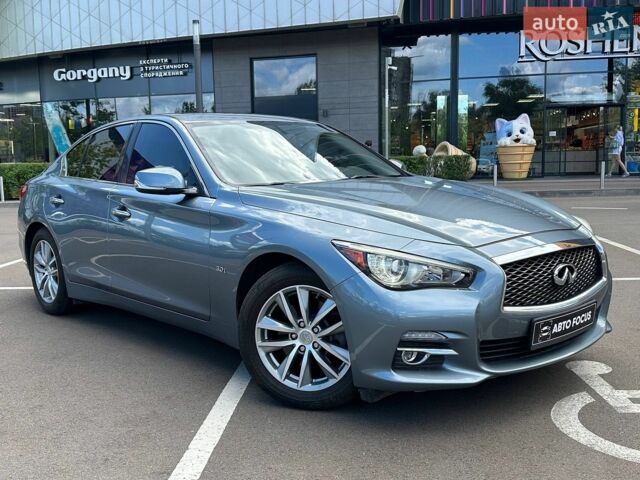 Синій Інфініті Q50, об'ємом двигуна 3 л та пробігом 79 тис. км за 15490 $, фото 1 на Automoto.ua