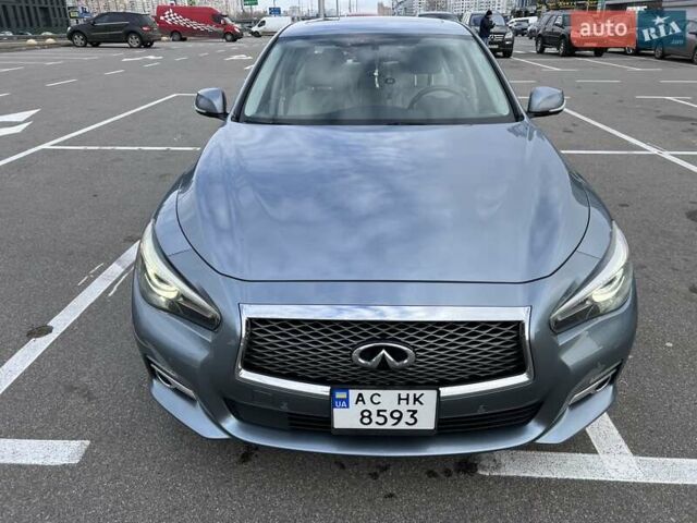 Синий Инфинити Q50, объемом двигателя 3 л и пробегом 117 тыс. км за 15200 $, фото 1 на Automoto.ua