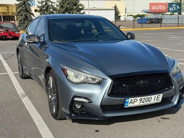 Синий Инфинити Q50, объемом двигателя 3 л и пробегом 155 тыс. км за 14900 $, фото 1 на Automoto.ua