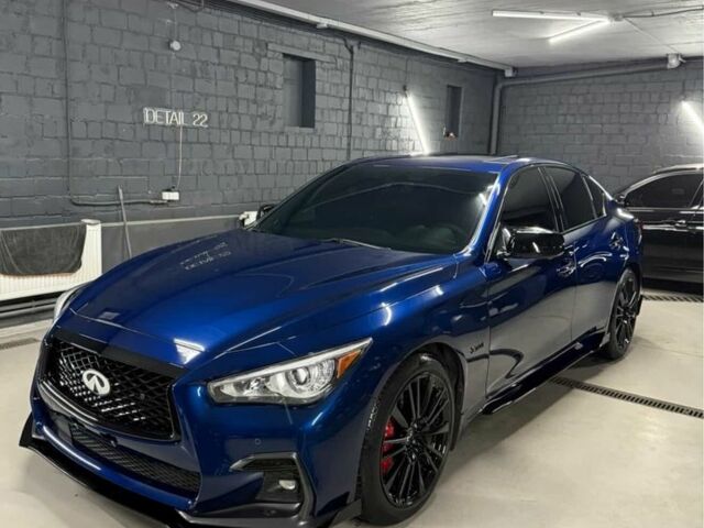 Синій Інфініті Q50, об'ємом двигуна 3 л та пробігом 75 тис. км за 23081 $, фото 1 на Automoto.ua