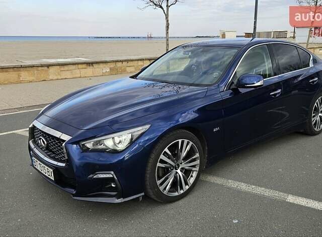 Синий Инфинити Q50, объемом двигателя 1.99 л и пробегом 96 тыс. км за 24000 $, фото 1 на Automoto.ua