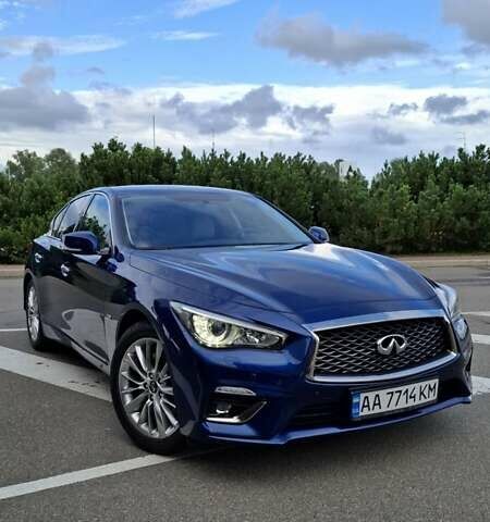 Синий Инфинити Q50, объемом двигателя 2 л и пробегом 22 тыс. км за 25500 $, фото 1 на Automoto.ua