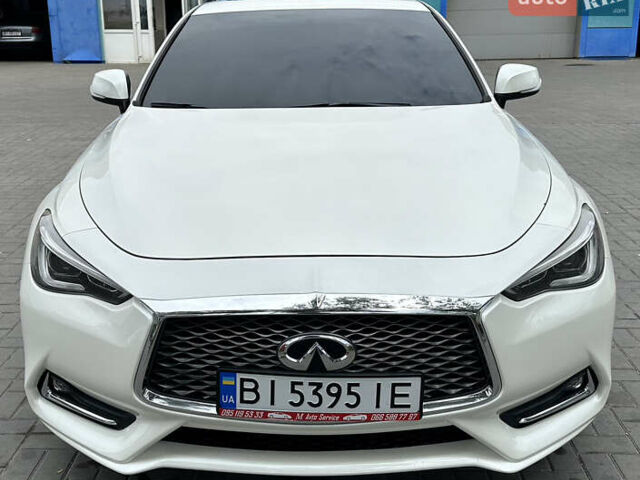 Белый Инфинити Q60, объемом двигателя 3 л и пробегом 114 тыс. км за 25700 $, фото 1 на Automoto.ua