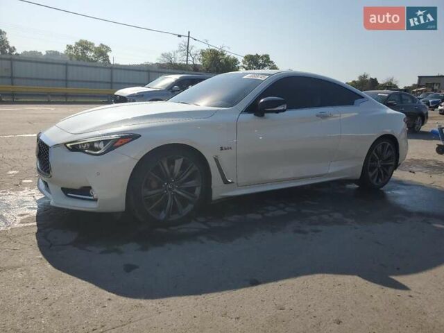 Белый Инфинити Q60, объемом двигателя 3 л и пробегом 96 тыс. км за 5800 $, фото 1 на Automoto.ua