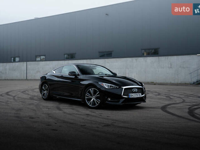 Черный Инфинити Q60, объемом двигателя 3 л и пробегом 85 тыс. км за 20800 $, фото 1 на Automoto.ua