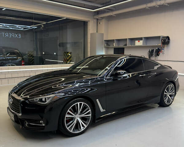 Черный Инфинити Q60, объемом двигателя 3 л и пробегом 83 тыс. км за 22500 $, фото 1 на Automoto.ua