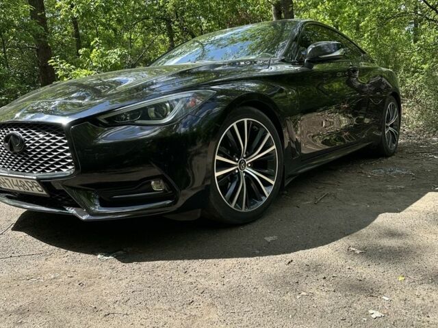 Черный Инфинити Q60, объемом двигателя 3 л и пробегом 61 тыс. км за 31500 $, фото 1 на Automoto.ua