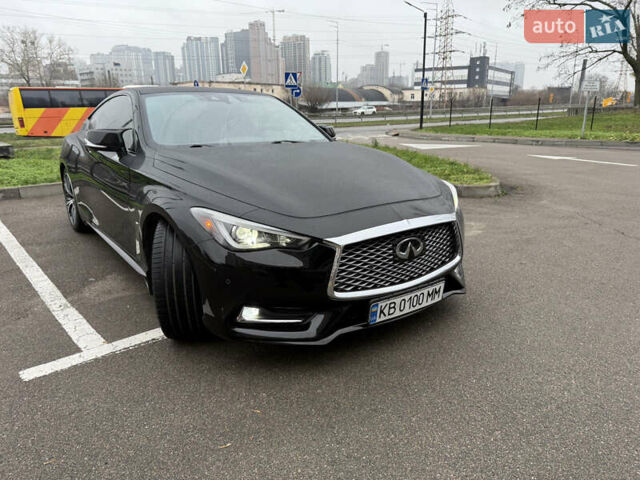 Черный Инфинити Q60, объемом двигателя 3 л и пробегом 86 тыс. км за 25400 $, фото 1 на Automoto.ua