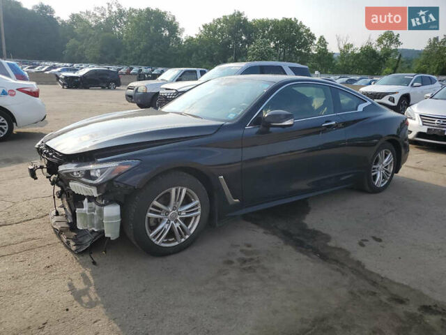 Черный Инфинити Q60, объемом двигателя 3 л и пробегом 71 тыс. км за 13900 $, фото 1 на Automoto.ua
