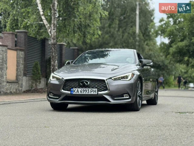 Серый Инфинити Q60, объемом двигателя 3 л и пробегом 81 тыс. км за 18900 $, фото 1 на Automoto.ua