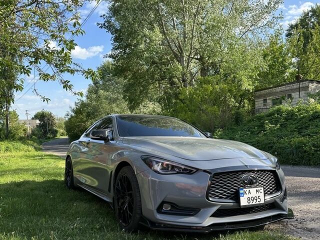 Серый Инфинити Q60, объемом двигателя 3 л и пробегом 83 тыс. км за 24700 $, фото 1 на Automoto.ua