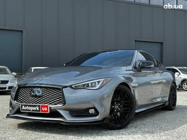 Серый Инфинити Q60, объемом двигателя 3 л и пробегом 88 тыс. км за 26990 $, фото 1 на Automoto.ua