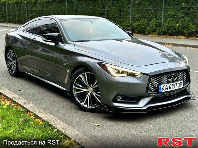 Серый Инфинити Q60, объемом двигателя 3 л и пробегом 72 тыс. км за 24500 $, фото 1 на Automoto.ua