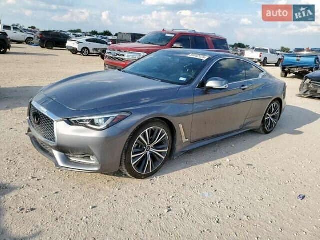Серый Инфинити Q60, объемом двигателя 3 л и пробегом 57 тыс. км за 6700 $, фото 1 на Automoto.ua