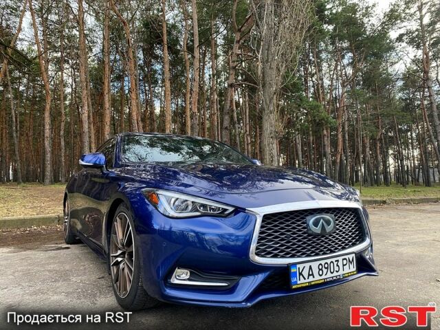 Синій Інфініті Q60, об'ємом двигуна 3 л та пробігом 10500 тис. км за 22700 $, фото 1 на Automoto.ua