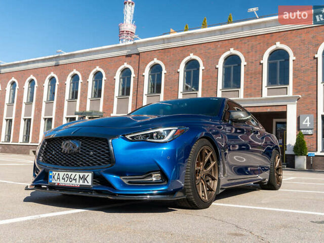 Синий Инфинити Q60, объемом двигателя 3 л и пробегом 98 тыс. км за 22800 $, фото 1 на Automoto.ua