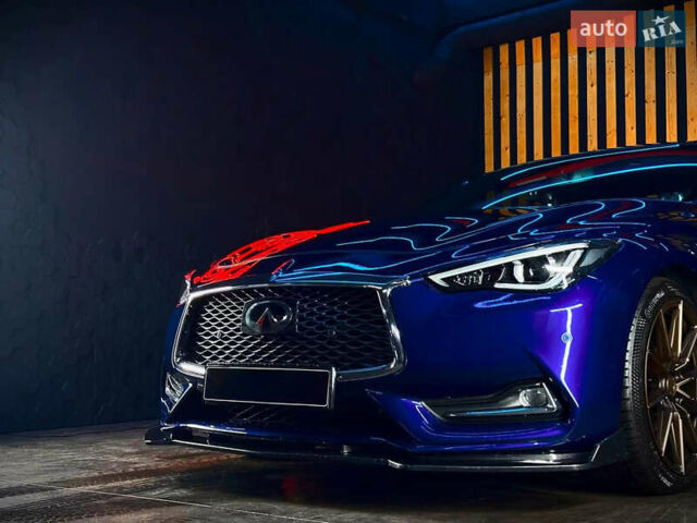 Синий Инфинити Q60, объемом двигателя 3 л и пробегом 54 тыс. км за 27000 $, фото 1 на Automoto.ua