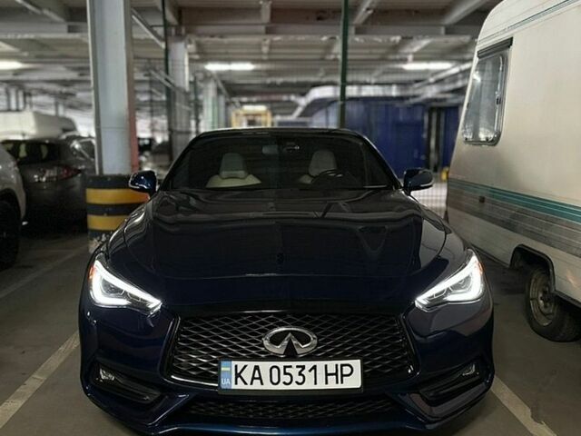 Синий Инфинити Q60, объемом двигателя 3 л и пробегом 99 тыс. км за 19950 $, фото 1 на Automoto.ua