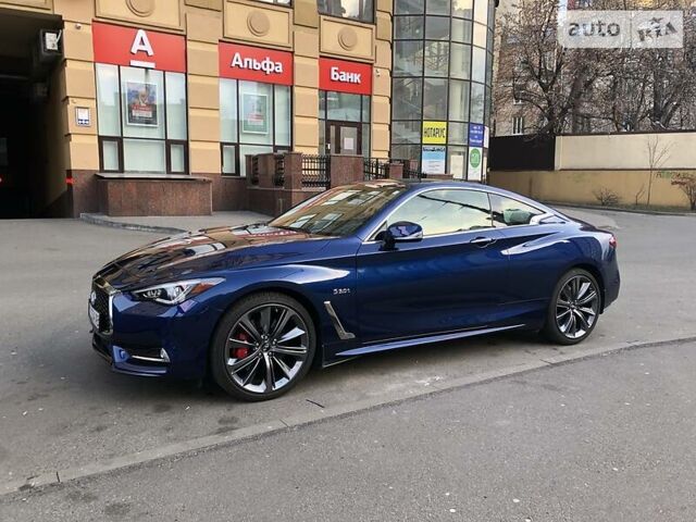 Синій Інфініті Q60, об'ємом двигуна 3 л та пробігом 25 тис. км за 33000 $, фото 1 на Automoto.ua