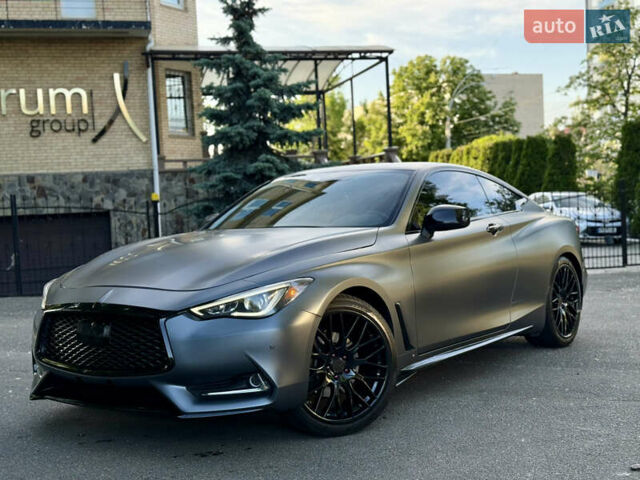 Синий Инфинити Q60, объемом двигателя 3 л и пробегом 40 тыс. км за 26300 $, фото 1 на Automoto.ua