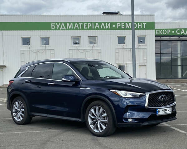 Синий Инфинити QX50, объемом двигателя 2 л и пробегом 83 тыс. км за 21500 $, фото 1 на Automoto.ua