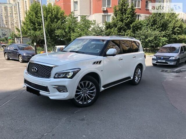 Белый Инфинити QX80, объемом двигателя 0 л и пробегом 19 тыс. км за 71000 $, фото 1 на Automoto.ua