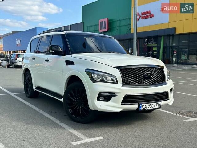 Белый Инфинити QX80, объемом двигателя 5.55 л и пробегом 44 тыс. км за 33000 $, фото 1 на Automoto.ua