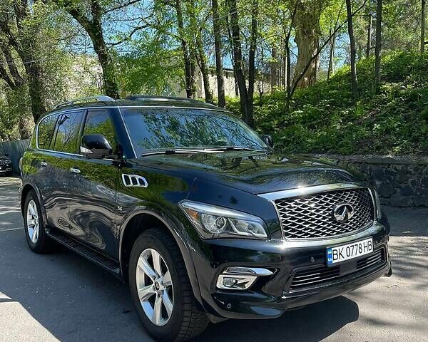 Черный Инфинити QX80, объемом двигателя 5.6 л и пробегом 82 тыс. км за 27777 $, фото 1 на Automoto.ua