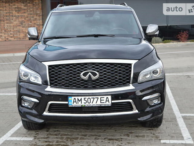 Чорний Інфініті QX80, об'ємом двигуна 5.6 л та пробігом 75 тис. км за 38500 $, фото 1 на Automoto.ua