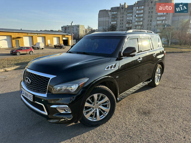Черный Инфинити QX80, объемом двигателя 5.6 л и пробегом 138 тыс. км за 30900 $, фото 1 на Automoto.ua
