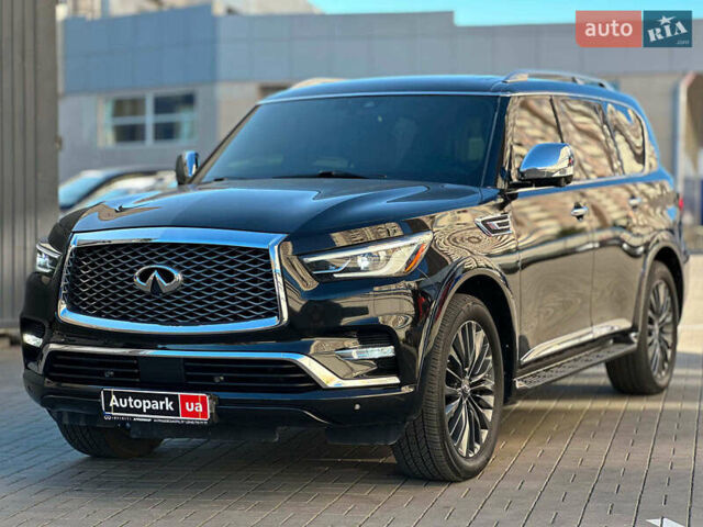 Черный Инфинити QX80, объемом двигателя 5.6 л и пробегом 95 тыс. км за 34490 $, фото 1 на Automoto.ua