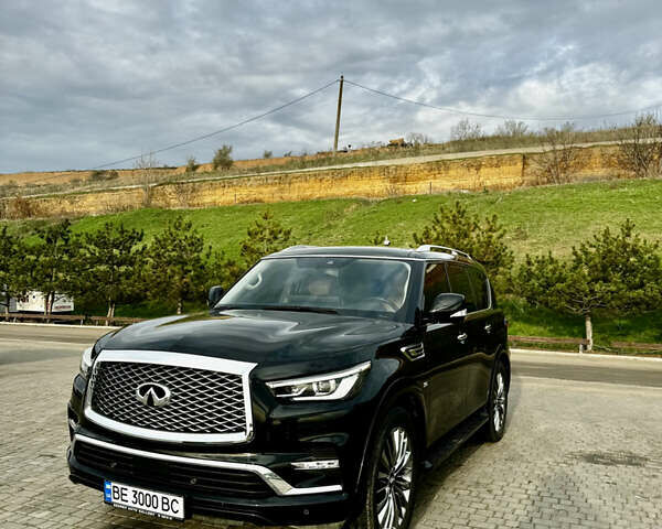Черный Инфинити QX80, объемом двигателя 5.55 л и пробегом 58 тыс. км за 41000 $, фото 1 на Automoto.ua