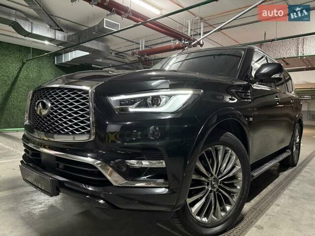 Черный Инфинити QX80, объемом двигателя 5.55 л и пробегом 95 тыс. км за 47500 $, фото 1 на Automoto.ua