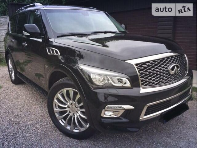 Черный Инфинити QX80, объемом двигателя 5.6 л и пробегом 25 тыс. км за 64500 $, фото 1 на Automoto.ua