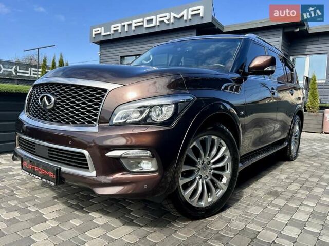 Коричневый Инфинити QX80, объемом двигателя 5.55 л и пробегом 155 тыс. км за 28900 $, фото 1 на Automoto.ua