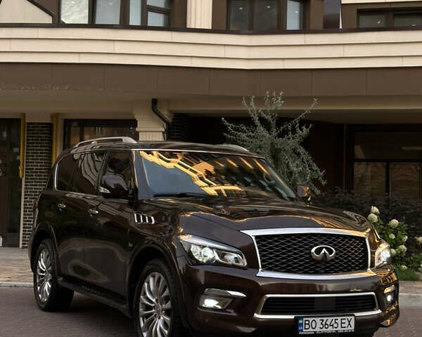 Коричневый Инфинити QX80, объемом двигателя 5.55 л и пробегом 157 тыс. км за 31000 $, фото 1 на Automoto.ua