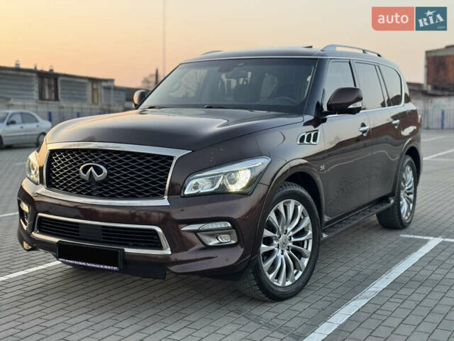 Коричневый Инфинити QX80, объемом двигателя 5.55 л и пробегом 155 тыс. км за 29888 $, фото 1 на Automoto.ua