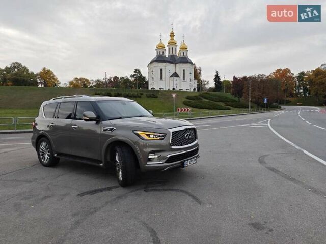 Серый Инфинити QX80, объемом двигателя 5.55 л и пробегом 112 тыс. км за 25500 $, фото 1 на Automoto.ua