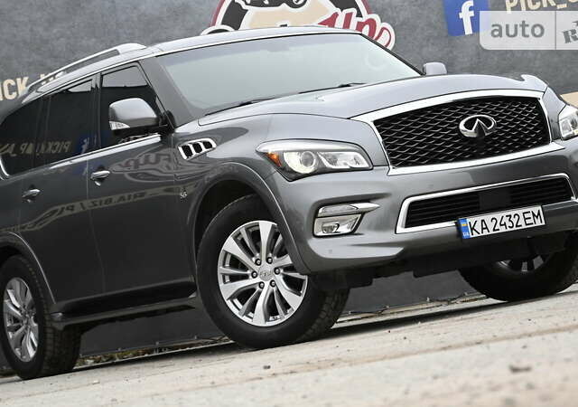 Серый Инфинити QX80, объемом двигателя 5.55 л и пробегом 149 тыс. км за 34000 $, фото 1 на Automoto.ua