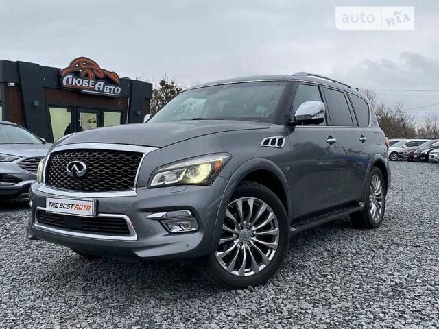 Сірий Інфініті QX80, об'ємом двигуна 5.6 л та пробігом 65 тис. км за 36999 $, фото 1 на Automoto.ua