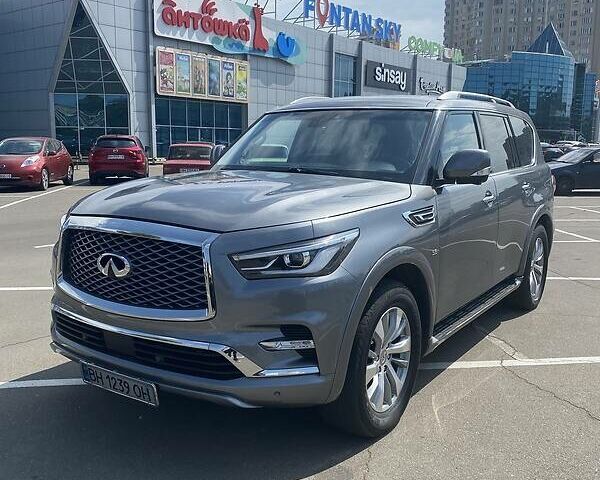 Серый Инфинити QX80, объемом двигателя 5.6 л и пробегом 91 тыс. км за 40000 $, фото 1 на Automoto.ua