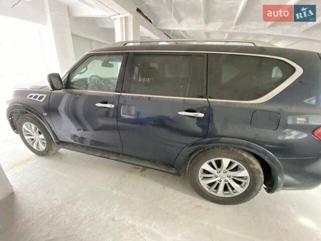 Синий Инфинити QX80, объемом двигателя 5.6 л и пробегом 85 тыс. км за 16900 $, фото 1 на Automoto.ua