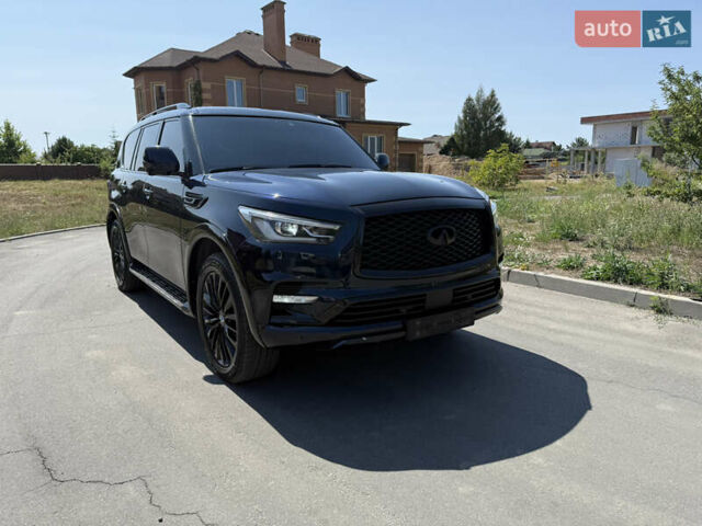Синий Инфинити QX80, объемом двигателя 5.55 л и пробегом 33 тыс. км за 38999 $, фото 1 на Automoto.ua