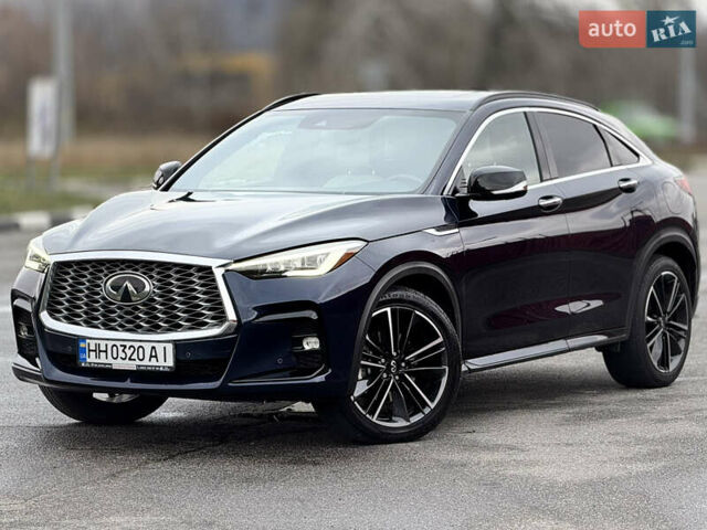 Синий Инфинити QX55, объемом двигателя 2 л и пробегом 77 тыс. км за 34900 $, фото 1 на Automoto.ua