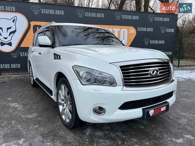 Белый Инфинити QX56, объемом двигателя 5.55 л и пробегом 215 тыс. км за 18700 $, фото 1 на Automoto.ua