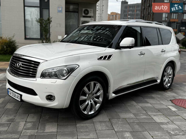 Белый Инфинити QX56, объемом двигателя 5.6 л и пробегом 138 тыс. км за 16800 $, фото 1 на Automoto.ua