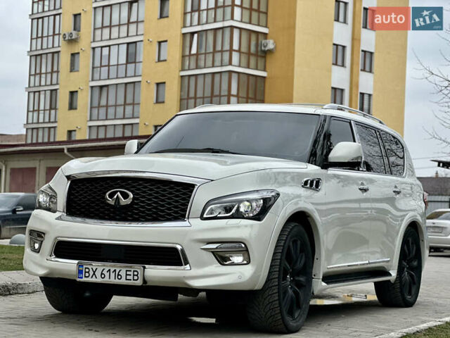 Белый Инфинити QX56, объемом двигателя 5.55 л и пробегом 292 тыс. км за 24300 $, фото 1 на Automoto.ua