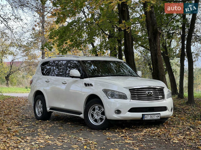 Белый Инфинити QX56, объемом двигателя 5.6 л и пробегом 300 тыс. км за 15500 $, фото 1 на Automoto.ua